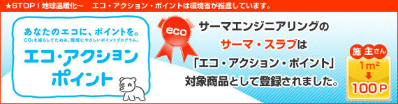 サーマエンジニアリングは「エコ・アクション・ポイント」参加企業として環境省より承認されました。